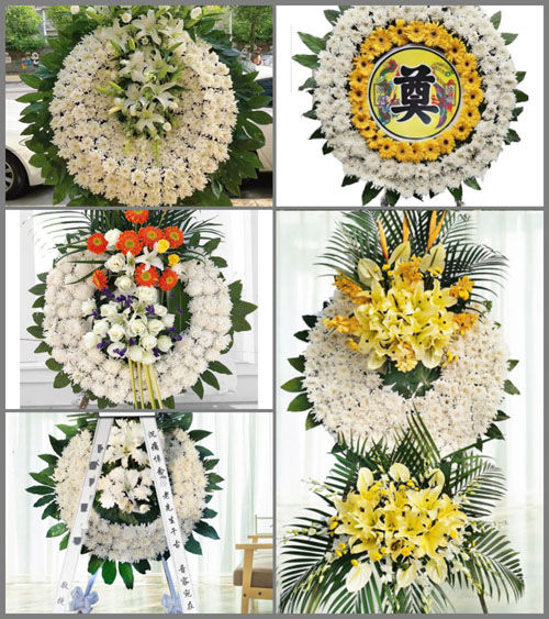 广东梅州市五华县河东镇下一村花圈速递